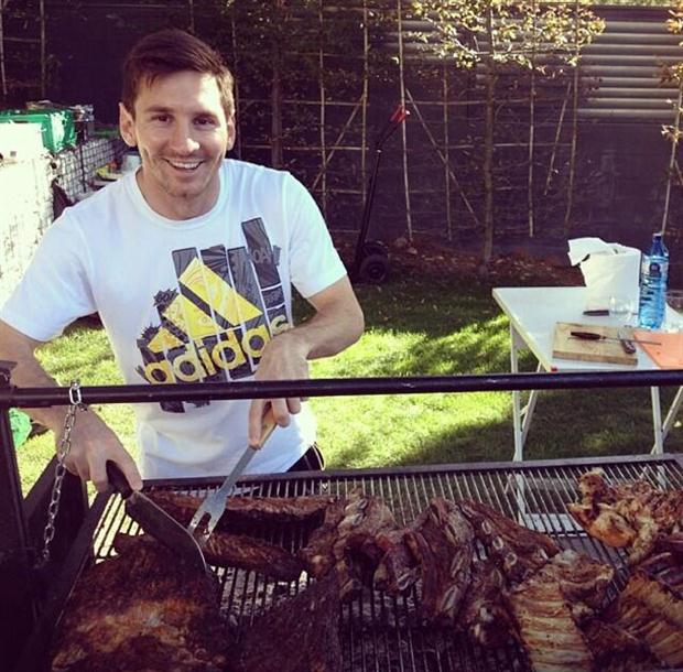Image result for Messi eating food